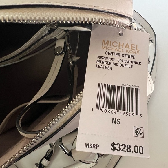 MICHAEL Michael Kors Black and White Satchel Bag - Picture 11 of 11